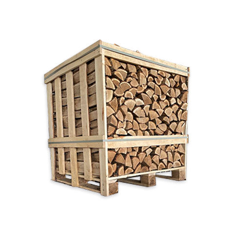 Ovntørret Bøgebrænde 1m3 - Halvt brændetårn