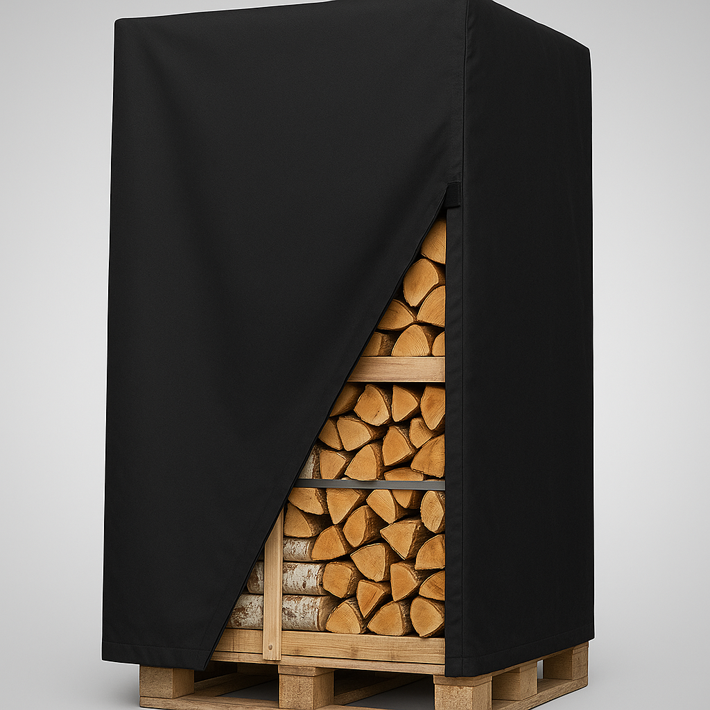 Overtræk til brændetårne. Sort