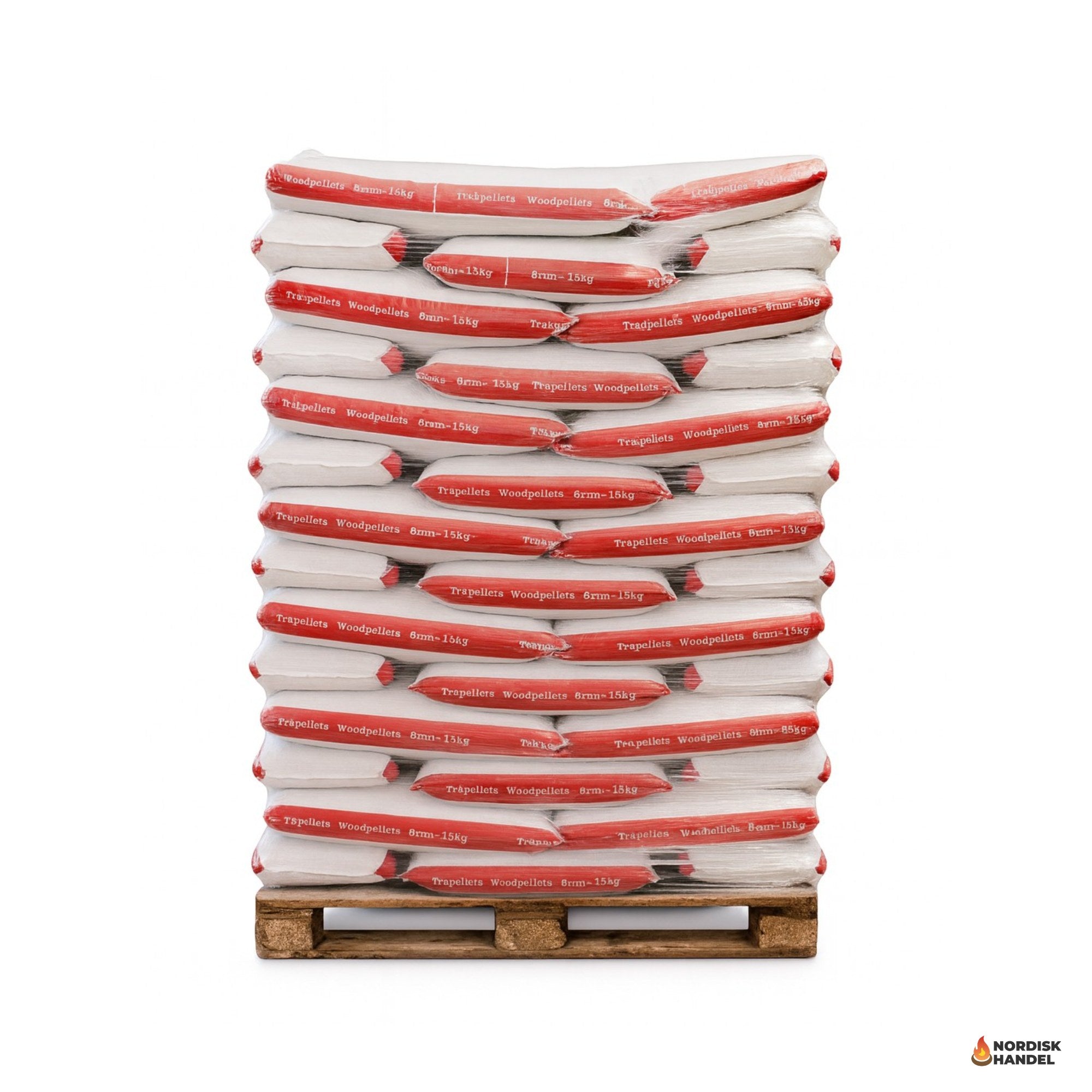 Holz Træpiller 8mm, 896kg per palle
