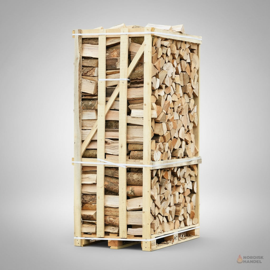 Asketræ brænde - Ovntørret brændetårn