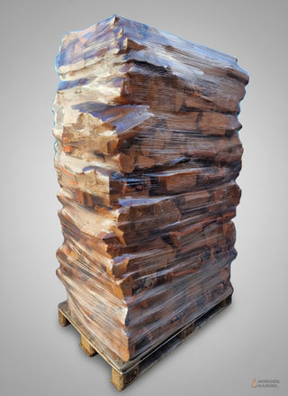 Ovntørret Avnbøg i sække - 1,8m3 brændetårn