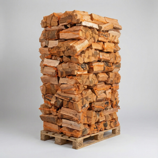 Ovntørret Avnbøg i sække - 1,8m3 brændetårn