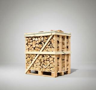 Ovntørret egebrænde - Halvt brændetårn