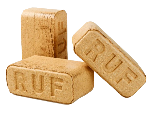 RUF træbriketter - 96 pakker - 960kg