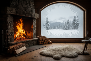 brænde på en kold dag